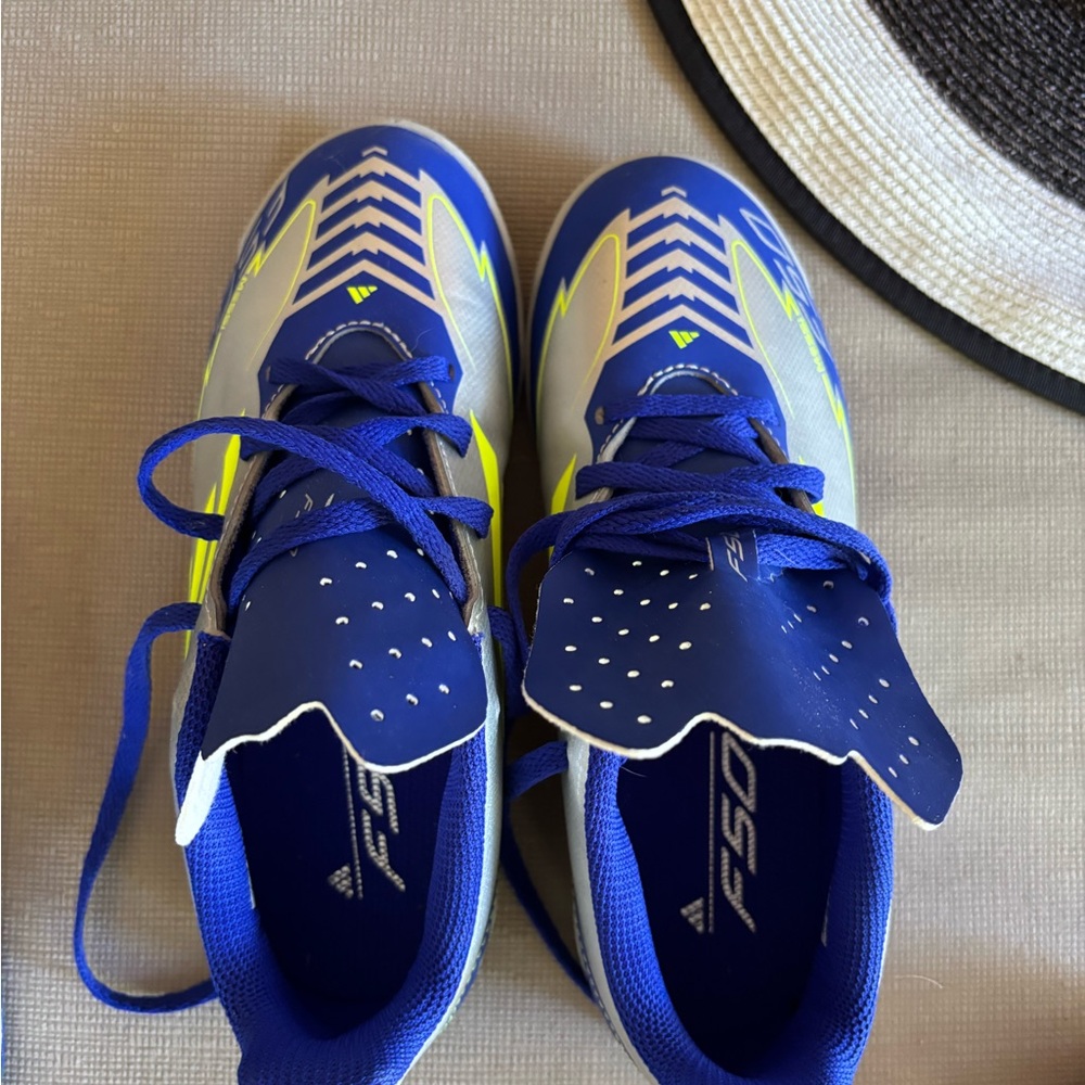 adidas Kids Sneakers - Blue and Bright Yellow